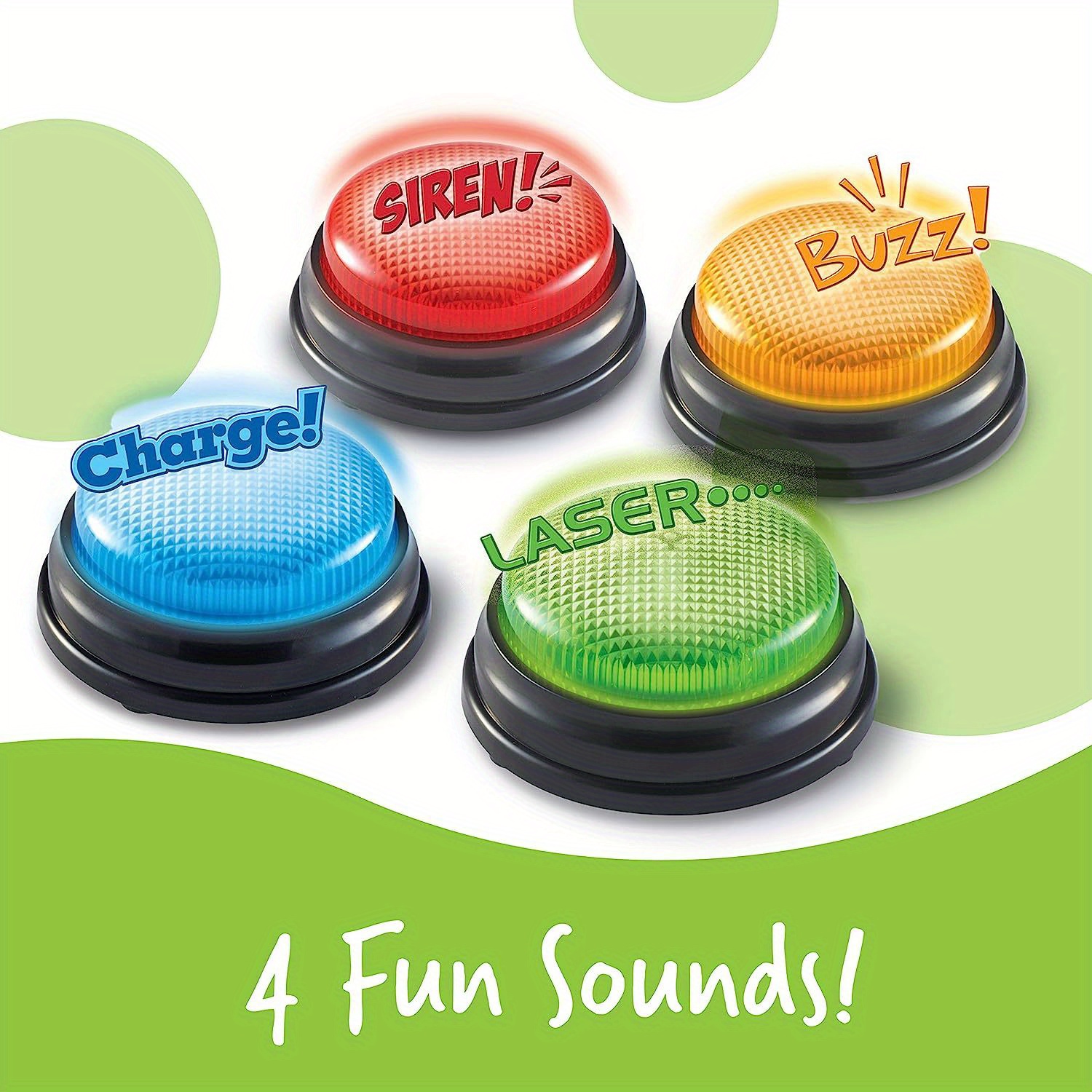 Party Family Games - 4 pçs luzes e sons zumbador