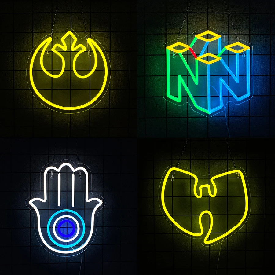 Party Games Best - Letreiro Neon da Série Game para