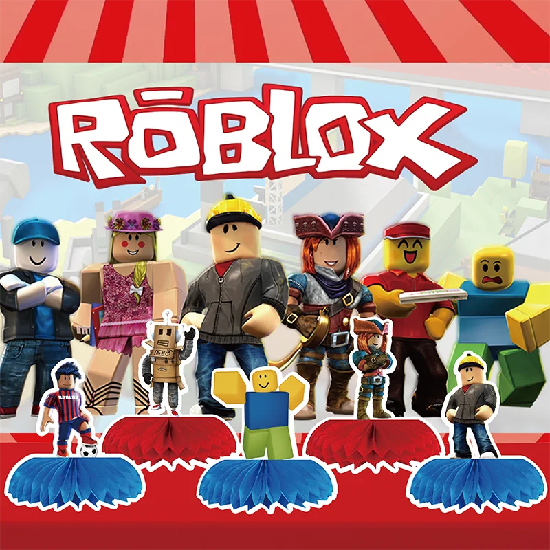Party Games In Roblox - Decoração de Mesa 3D Dupla Face