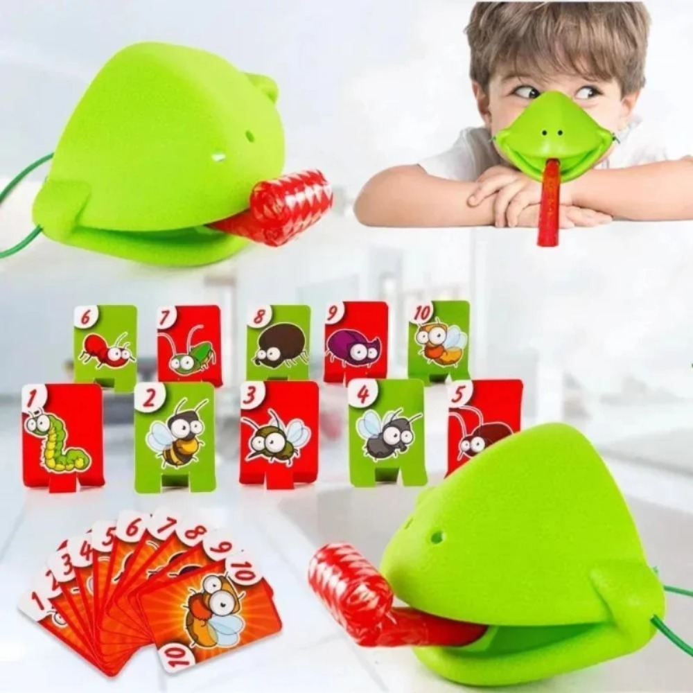 Party Games Children - Máscara de Sapo Lagarto com Língua