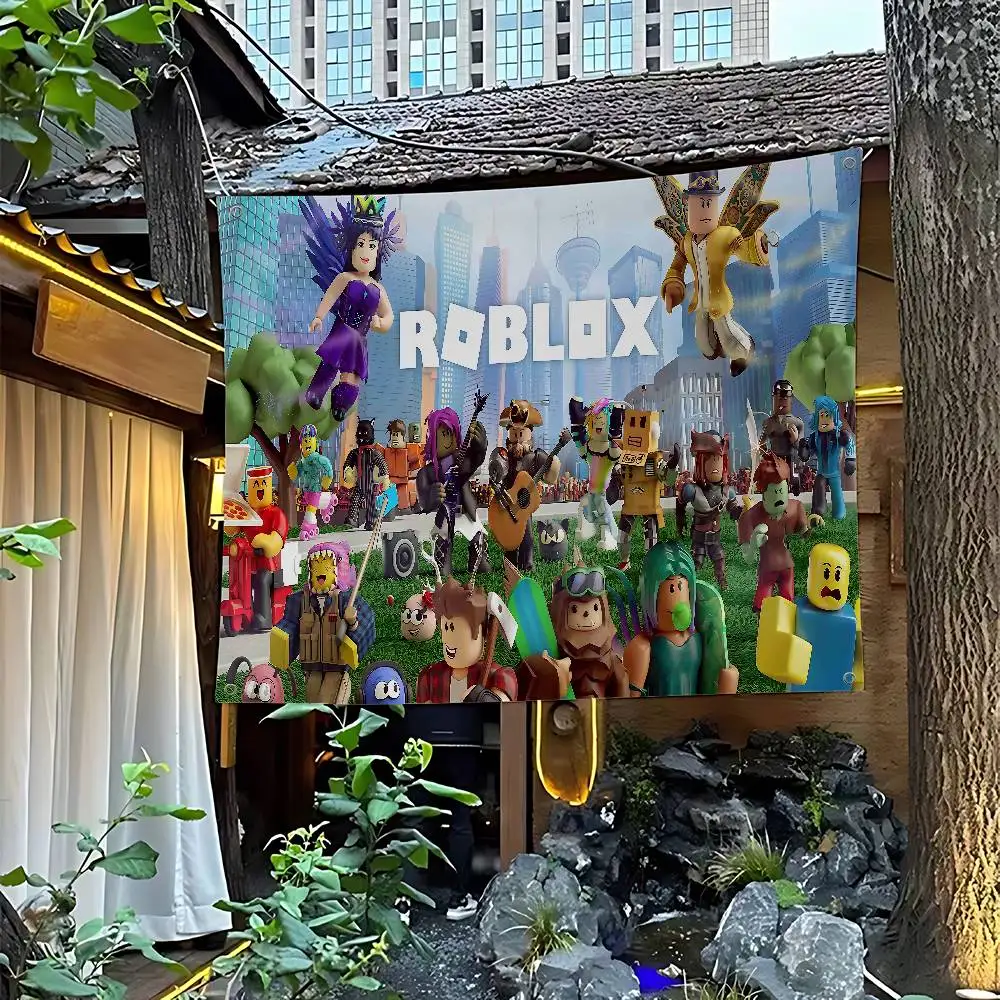 Party Games In Roblox - Bandeira Publicitária Comercial de Impressão Avançada