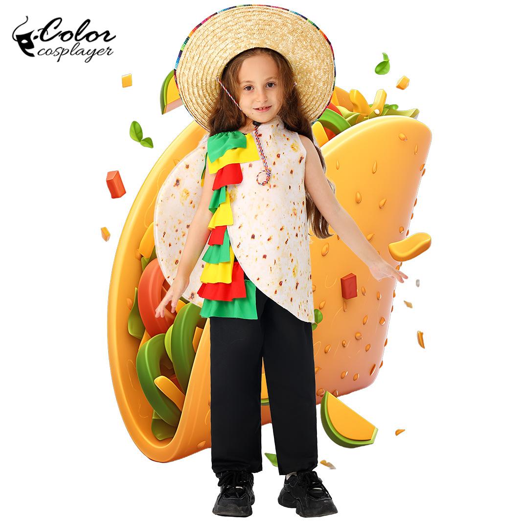Party Games Kids - Crianças engraçado mexicano tortilla burrito traje