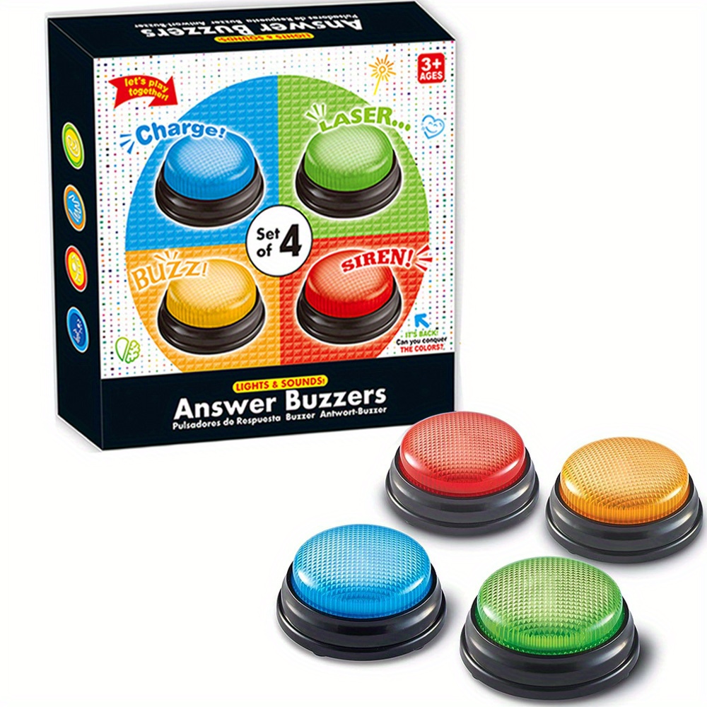 4 pçs luzes e sons zumbador br - Party Family Games avaliação e preço