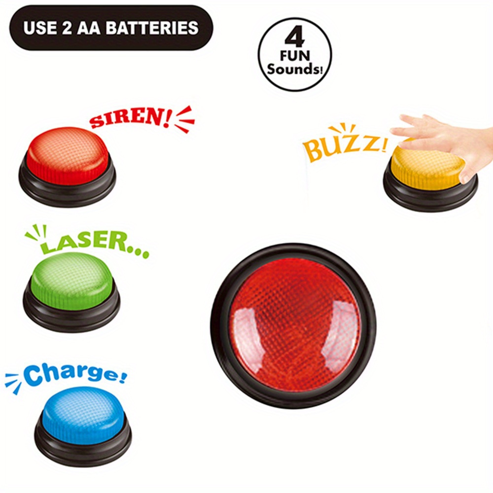 4 pçs luzes e sons zumbador br - Party Family Games avaliação e preço