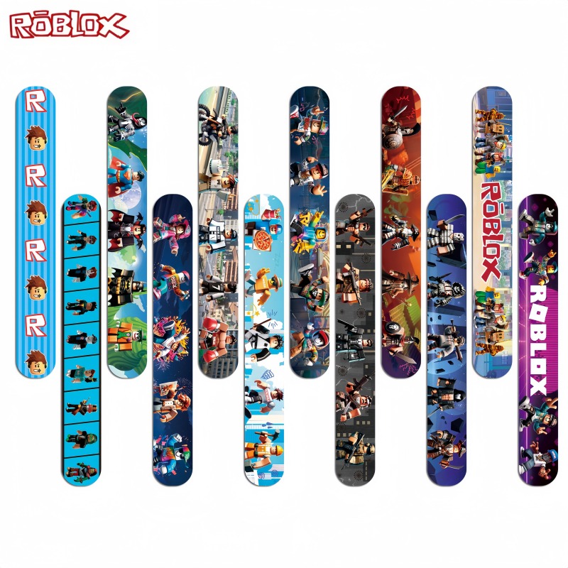 12/24 Peças Pulseiras Elástica - Party Games In Roblox avaliação e preço