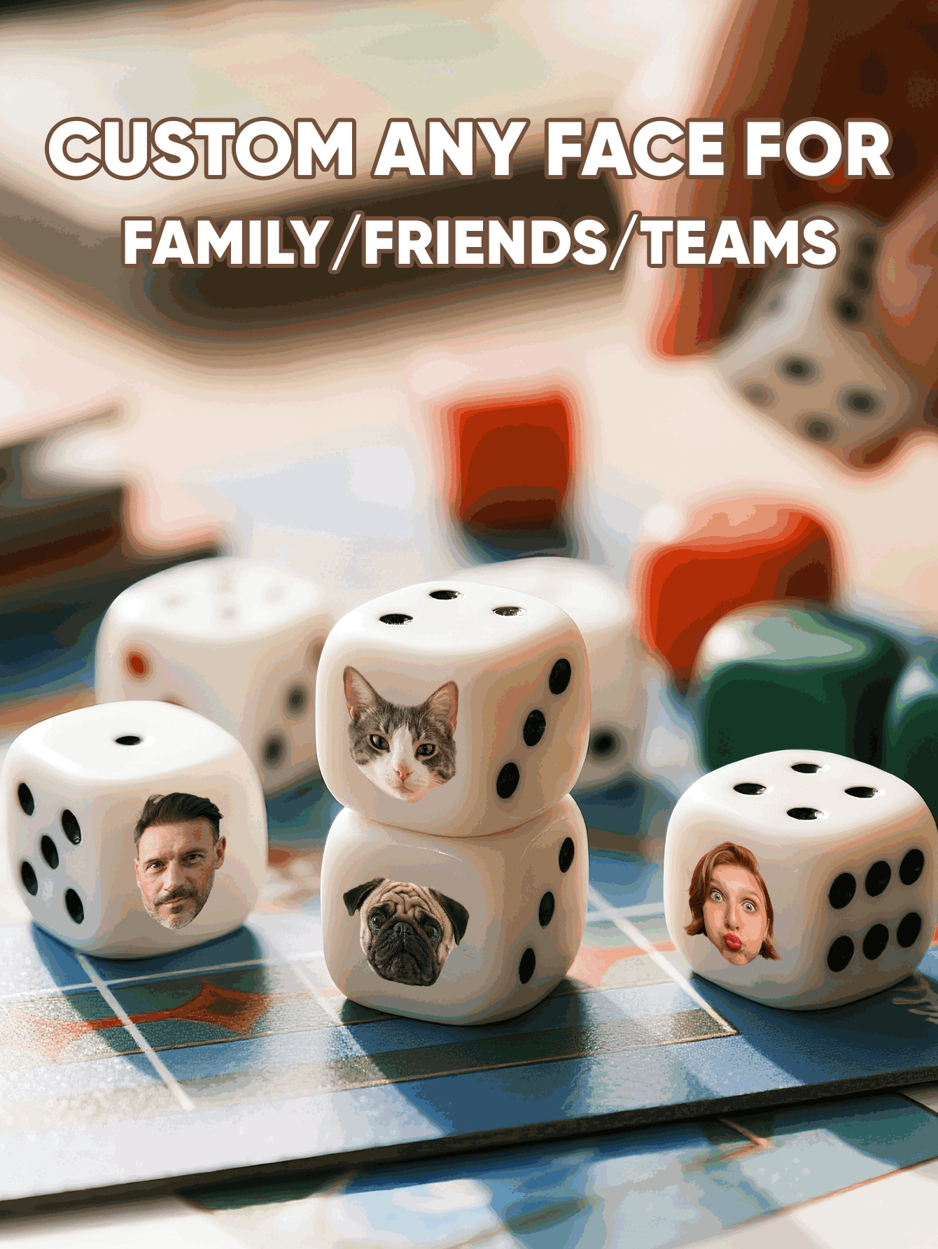 Dado de Rosto Personalizado, D - Party Family Games avaliação e preço